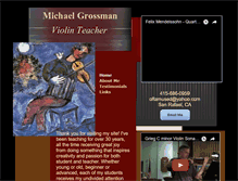 Tablet Screenshot of grossmanviolinlessons.com